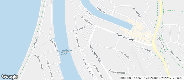 Karte mit Standort von Stadtbäckerei Engelbrecht "Am Fischbahnhof"