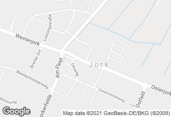 Karte mit Standort von Bäckerei Dietz - Fil. REWE Jork