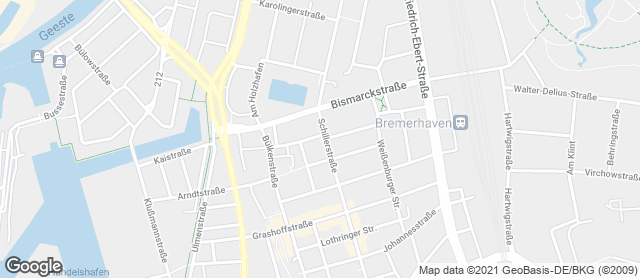 Karte mit Standort von Stadtbäckerei Engelbrecht "Schillerstraße"