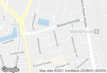 Karte mit Standort von Stadtbäckerei Engelbrecht "Schillerstraße"