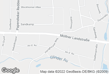 Karte mit Standort von Braaker Mühle - Glinde (im Edeka Markt Meyer)