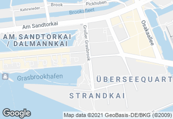 Karte mit Standort von Dat Backhus Hafencity