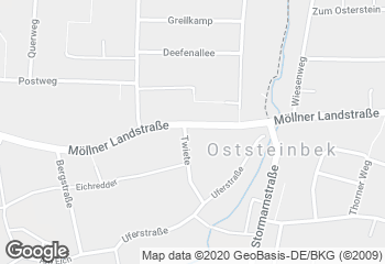 Karte mit Standort von Bäckerei & Konditorei Meyns GmbH & Co. KG
