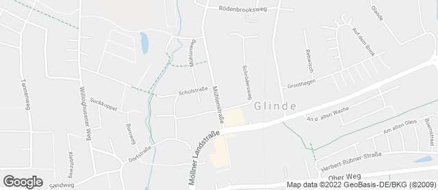 Karte mit Standort von Stadtbäckerei Glinde GmbH
