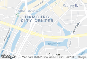 Karte mit Standort von Bäckerei/Konditorei H. von Allwörden GmbH