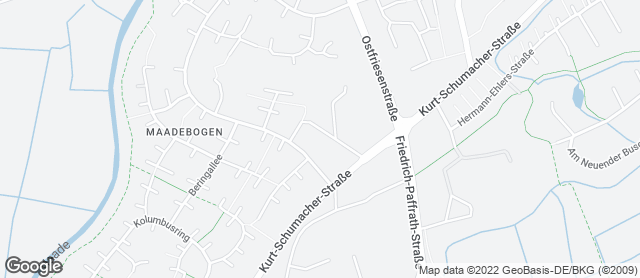 Karte mit Standort von Bäckerei Kempe