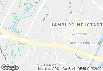 Karte mit Standort von Dat Backhus Wallhöfe