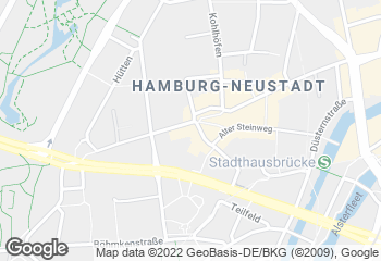 Karte mit Standort von Bäckerei/Konditorei H. von Allwörden GmbH