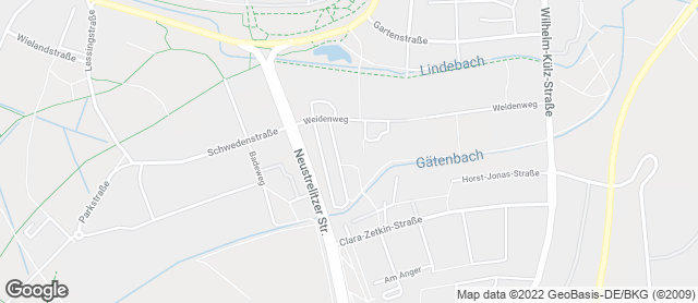 Karte mit Standort von Bäckerei-Konditorei Israel