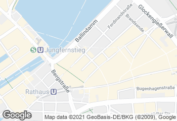 Karte mit Standort von Dat Backhus Alstertor