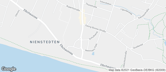 Karte mit Standort von Dat Backhus Nienstedtener Markt