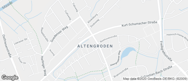 Karte mit Standort von Stadtbäckerei Siemens GmbH