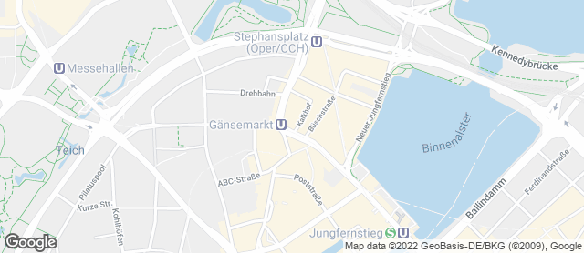 Karte mit Standort von Junge Die Bäckerei. - Gänsemarkt