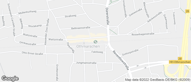 Karte mit Standort von Junge Die Bäckerei. - Waitzstraße