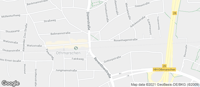 Karte mit Standort von Café Schmidt Othmarschen