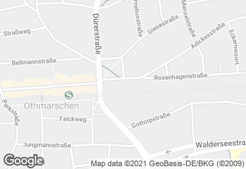 Karte mit Standort von Café Schmidt Othmarschen