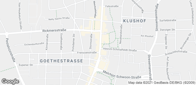 Karte mit Standort von Stadtbäckerei Engelbrecht "Hafenstraße"