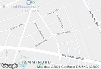 Karte mit Standort von Bäckerei & Konditorei L. Daube KG Filiale Caspar-Voght Straße
