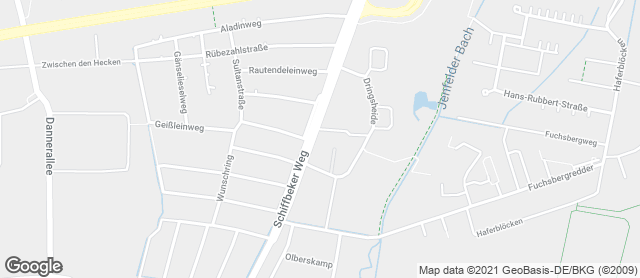 Karte mit Standort von Dat Backhus Schiffbeker Weg REWE