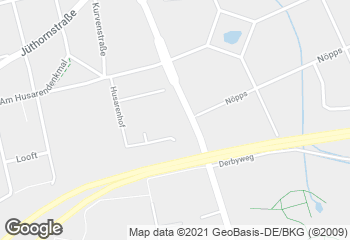 Karte mit Standort von Dat Backhus Rennbahnstraße