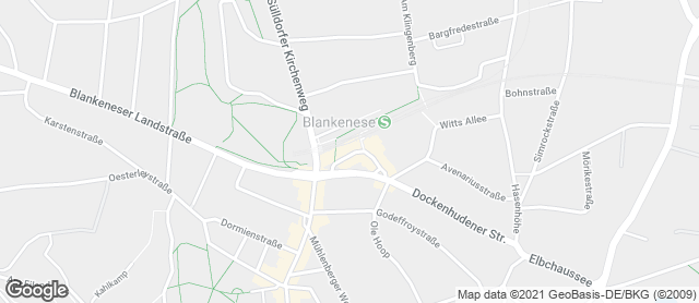 Karte mit Standort von Dat Backhus Blankeneser Bahnhofplatz