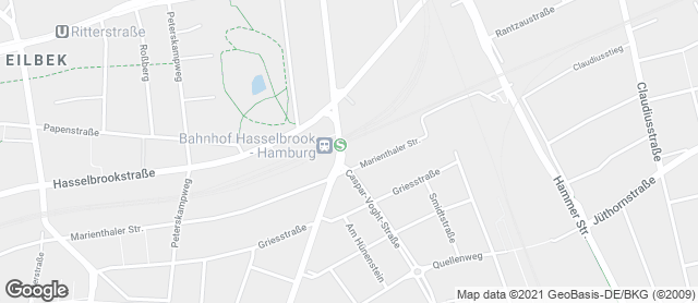 Karte mit Standort von Dat Backhus Caspar-Voght-Straße