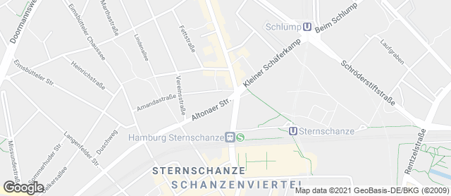 Karte mit Standort von Dat Backhus Amandastraße