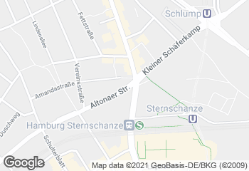 Karte mit Standort von Dat Backhus Amandastraße