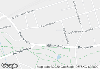 Karte mit Standort von Junge Die Bäckerei. - Asklepios Wandsbek