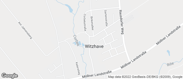 Karte mit Standort von Braaker Mühle - Witzhave
