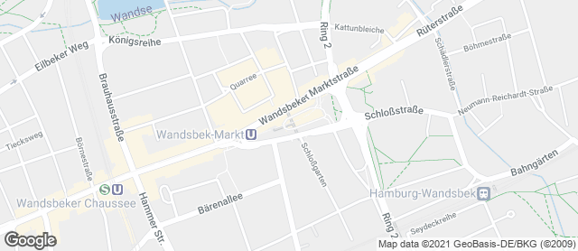 Karte mit Standort von Dat Backhus U-Bahn Wandsbek Markt