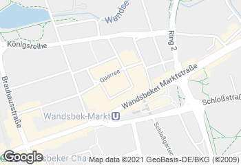 Karte mit Standort von Springer Bio-Backwerk GmbH & Co. KG  Bäckerladen im Quarree-Frischemarkt