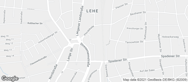 Karte mit Standort von Stadtbäckerei Engelbrecht "Pferdebade"