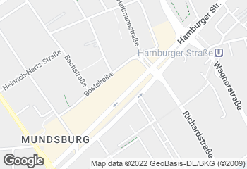 Karte mit Standort von Junge Die Bäckerei. - Hamburger Meile