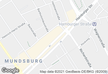 Karte mit Standort von Dat Backhus Einkaufszentrum Hamburger Straße