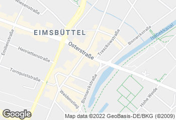 Karte mit Standort von Junge Die Bäckerei. - Osterstraße 9