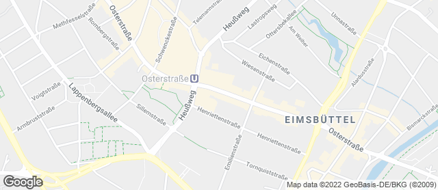 Karte mit Standort von Junge Die Bäckerei. - Osterstraße 103