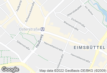 Karte mit Standort von Junge Die Bäckerei. - Osterstraße 103