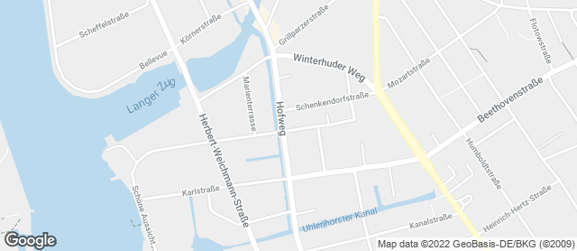 Karte mit Standort von Bäckerei/Konditorei H. von Allwörden GmbH