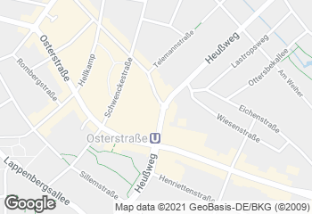 Karte mit Standort von Dat Backhus Stellinger Weg