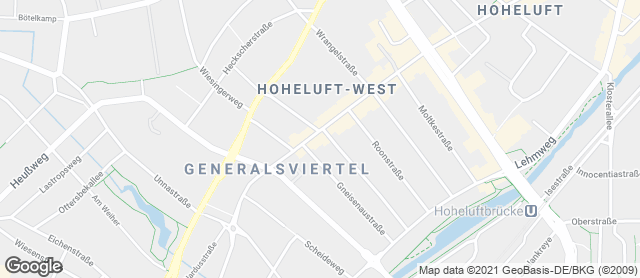 Karte mit Standort von Dat Backhus Eppendorfer Weg