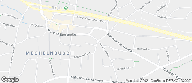 Karte mit Standort von Körner Bäckerei - Rissen