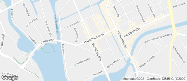 Karte mit Standort von Dat Backhus Poelchaukamp