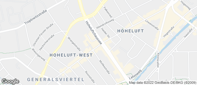 Karte mit Standort von Junge Die Bäckerei. - Hoheluftchaussee