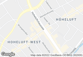 Karte mit Standort von Junge Die Bäckerei. - Hoheluftchaussee