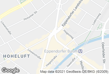 Karte mit Standort von Springer Bio-Backwerk Eppendorfer Baum
