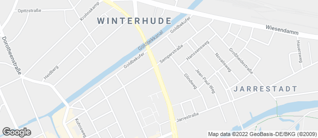 Karte mit Standort von Braaker Mühle - Semperstraße