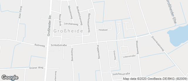 Karte mit Standort von Lorenz Bäcker Victorbur GmbH (EDEKA Großheide)