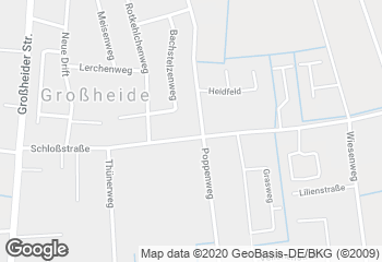 Karte mit Standort von Lorenz Bäcker Victorbur GmbH (EDEKA Großheide)