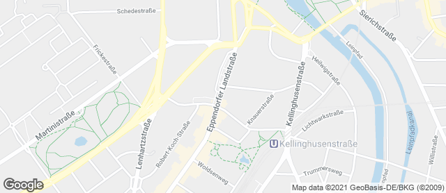 Karte mit Standort von Springer Bio-Backwerk Eppendorfer Landstraße